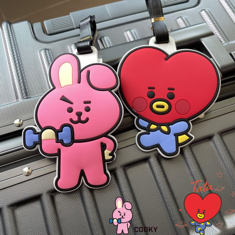 Travel Accessories Unisex - Милый брелок BT21 с персонажами мультфильмов,