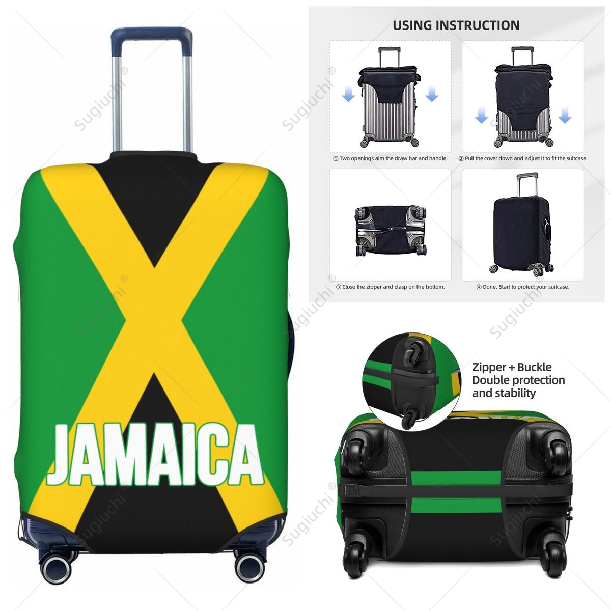 Travel Accessories For Jamaica - Чехол для чемодана с флагом Ямайки,