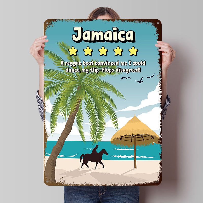 Металлический постер с забавны – обзор и цена Travel Accessories For Jamaica