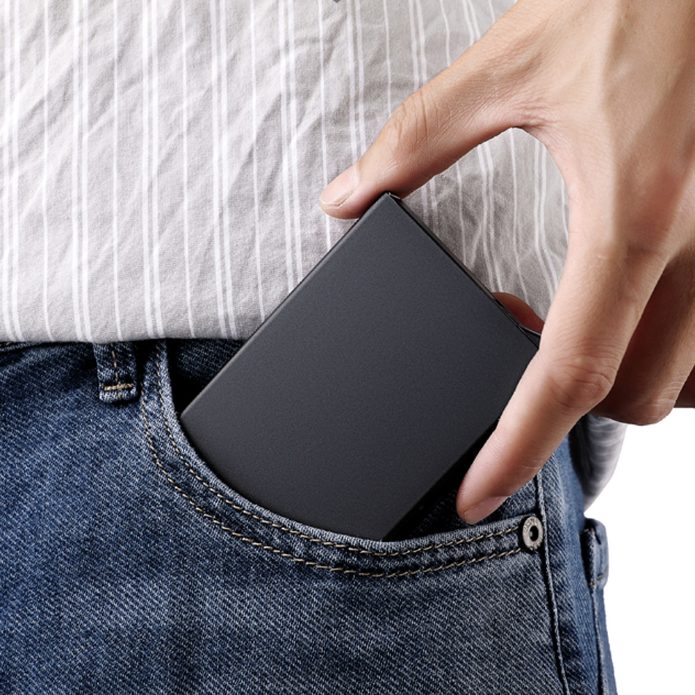 Алюминиевый картхолдер с защит – обзор и цена Travel Wallet Slim