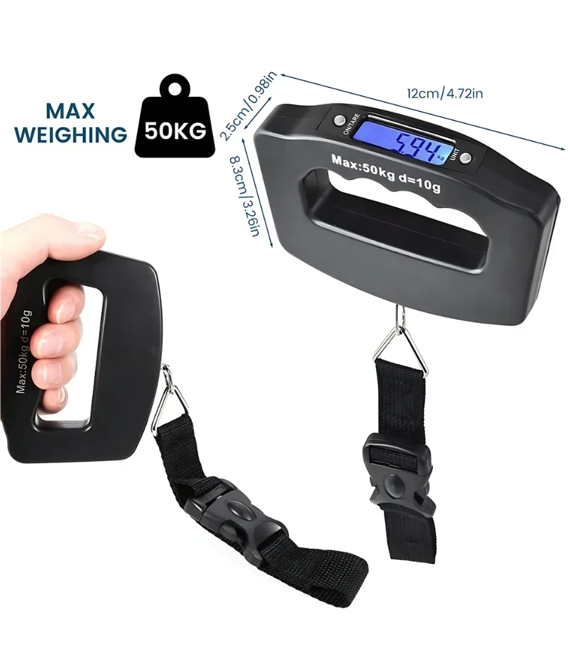 50 кг цифровые весы для багажа – обзор и цена Travel Accessories Display
